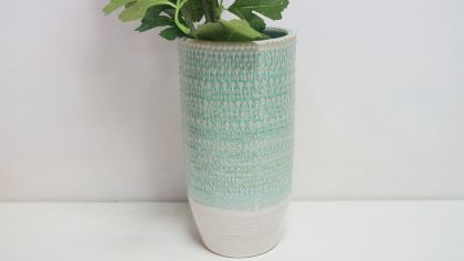 Керамична ваза тюркоаз 