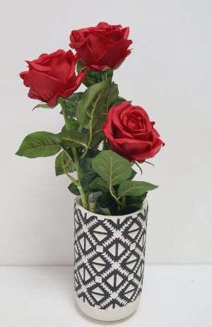 Стрък роза червена/розова/лилава
