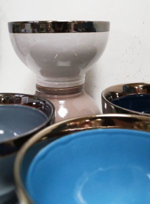 Керамична купа с меден кант 6 цвята