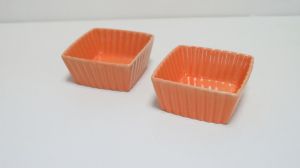 Керамична форма за печене квадрат оранжева