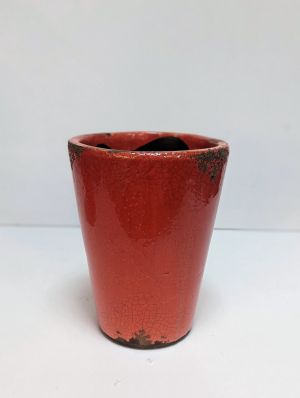 Каменна ваза оранжева винтидж