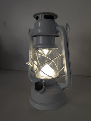 Метална газена лампа светеща LED