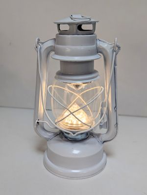 Метална газена лампа светеща LED