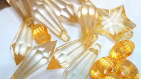 Plastic decoration -gold