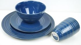 Керамична чиния синя