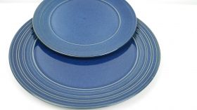 Керамична чиния синя за хранене