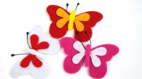 Пеперуди филц за декорация